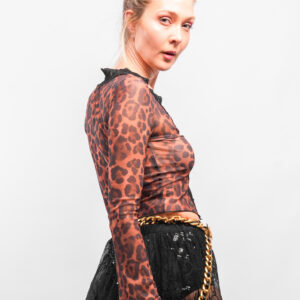 ANIMAL LACE TOP